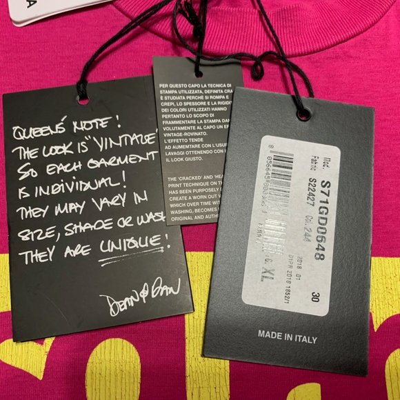 DSQUARED2 Graphic Pink T-Shirt - Picture 4 of 5